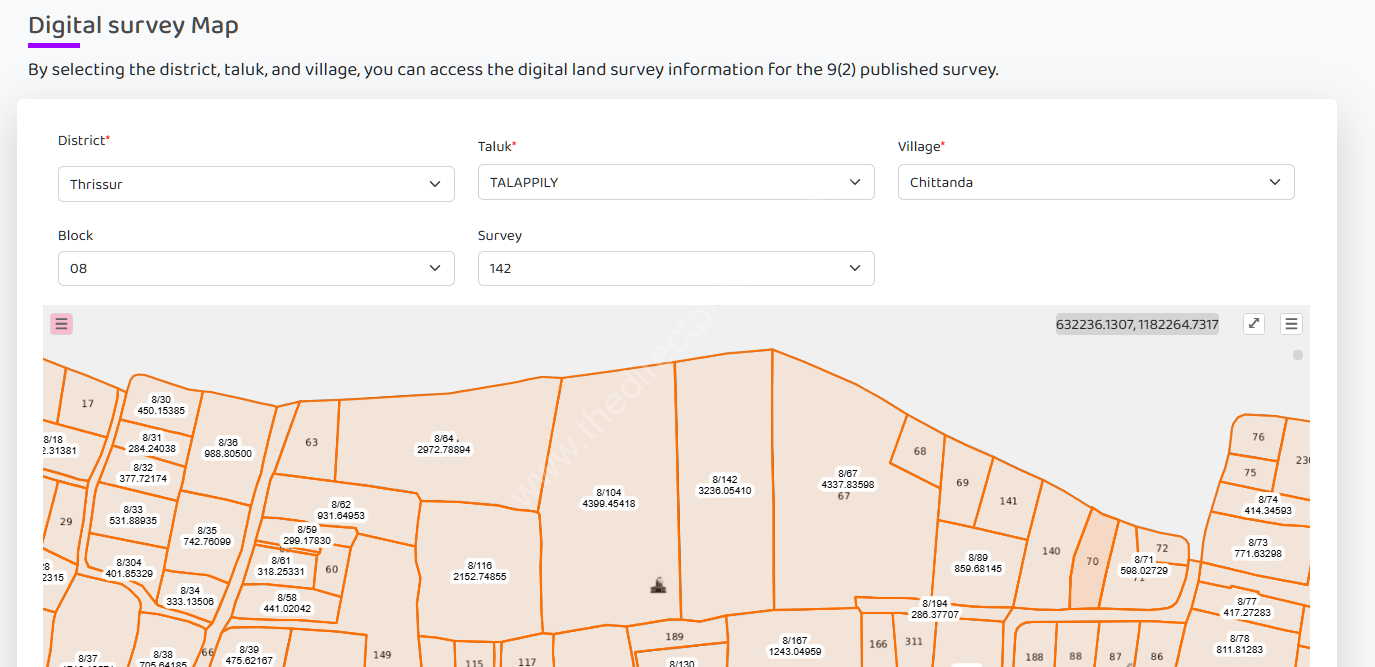 Site information and Site block no 08 parcel NO 142