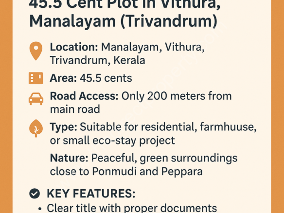 Property for sale in Vithura Trivandrum