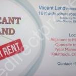 Vacant land for Rent in Ollukara