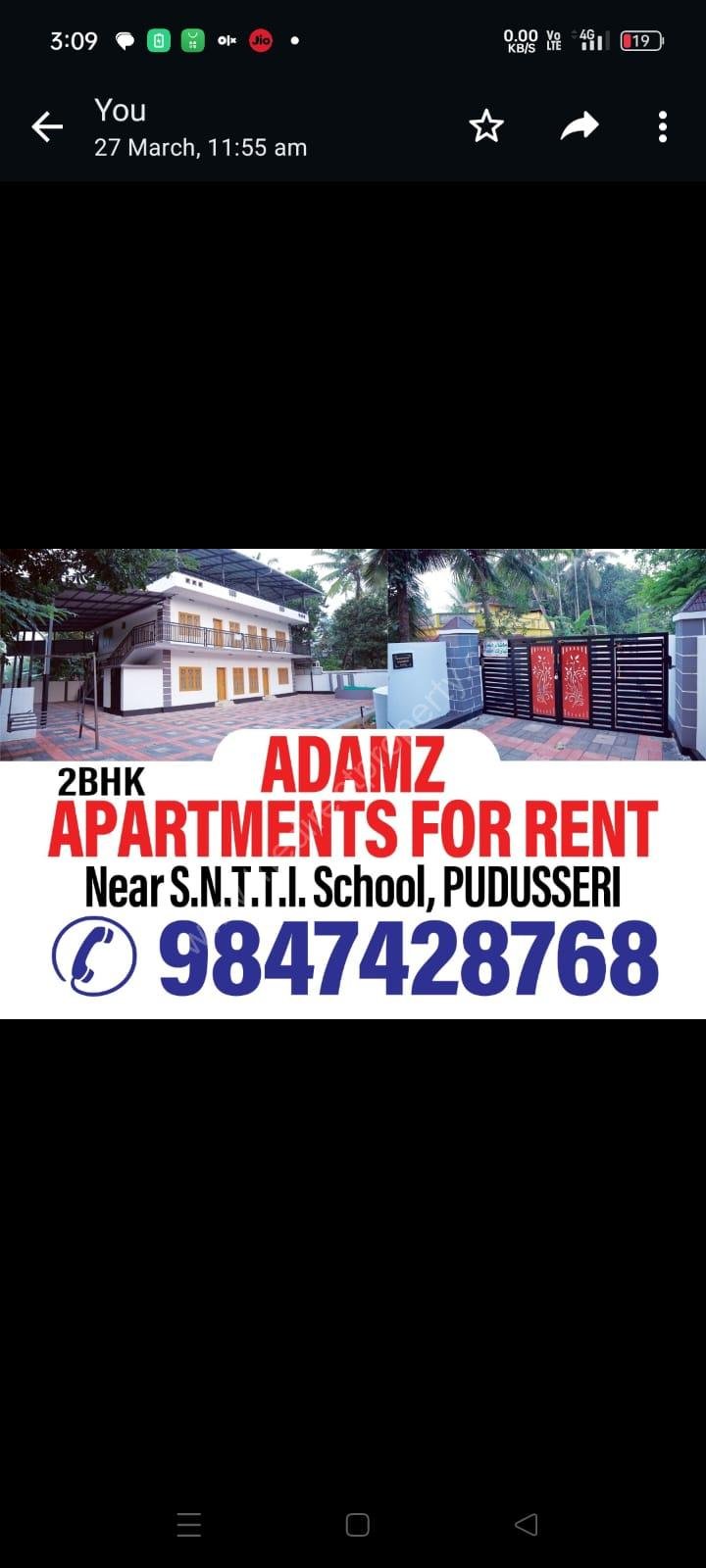 2BHK Apartment for Rent