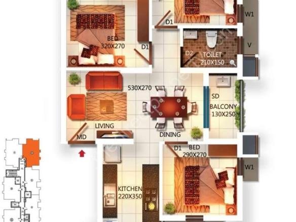 Flat for sale in Kottayam