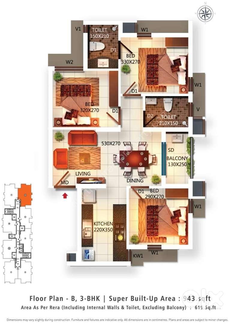 image (1) Flat for sale in Kottayam