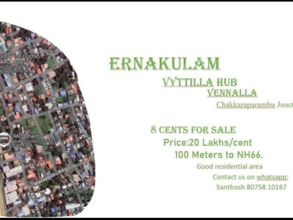 Residential plot for sale in Vyttila