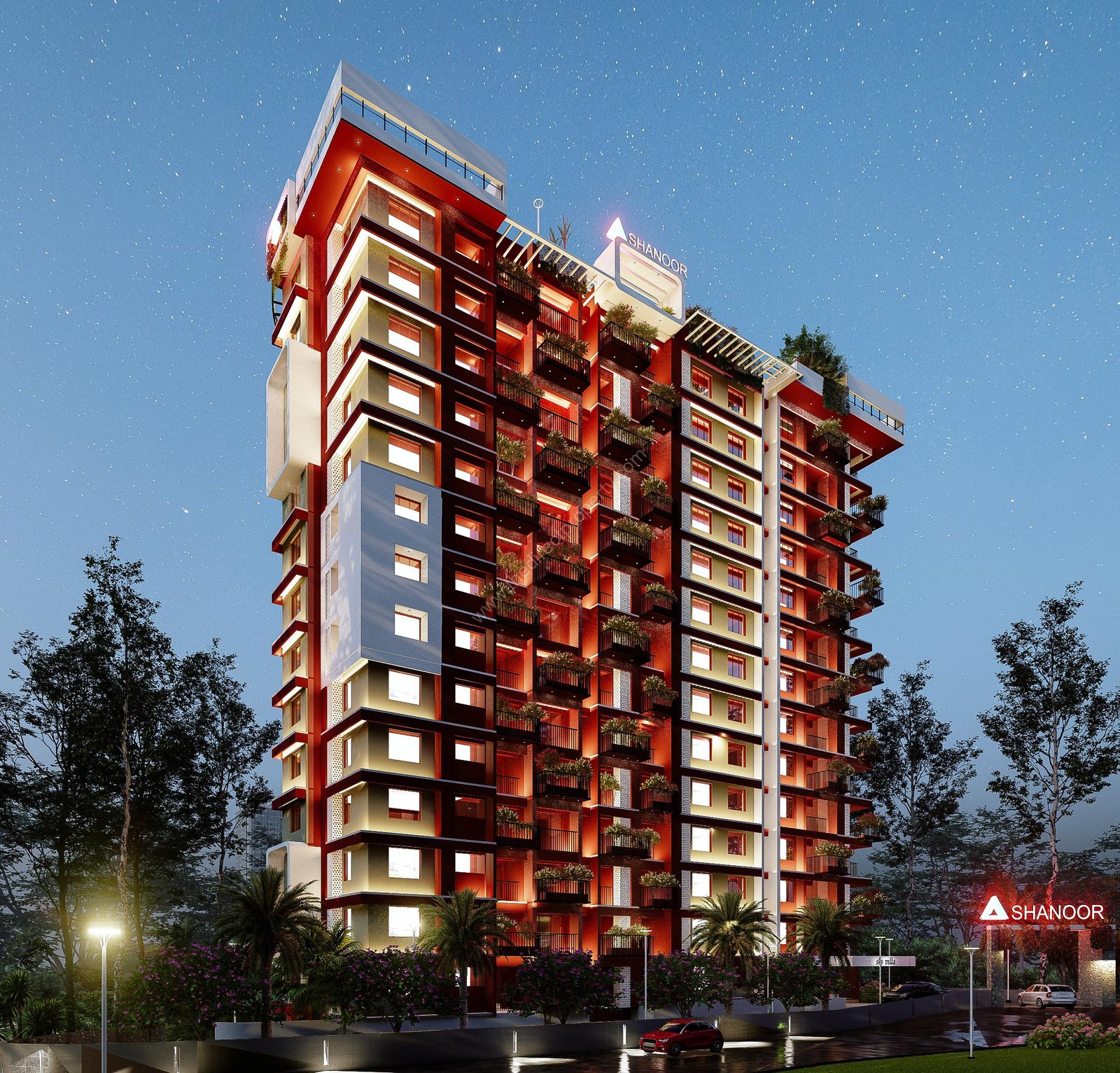 Apartment for sale in Trivandrum Shanoor Skyvilla