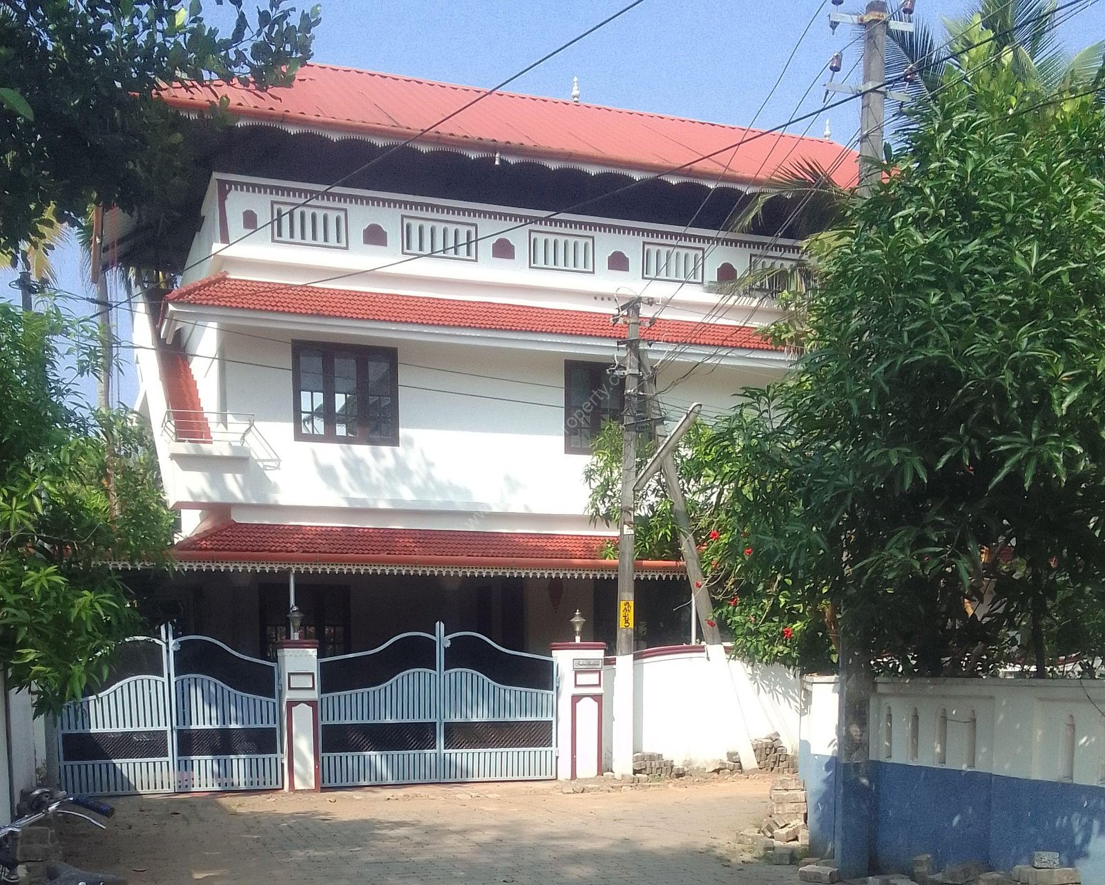 front view of the house Semi Furnished Villa