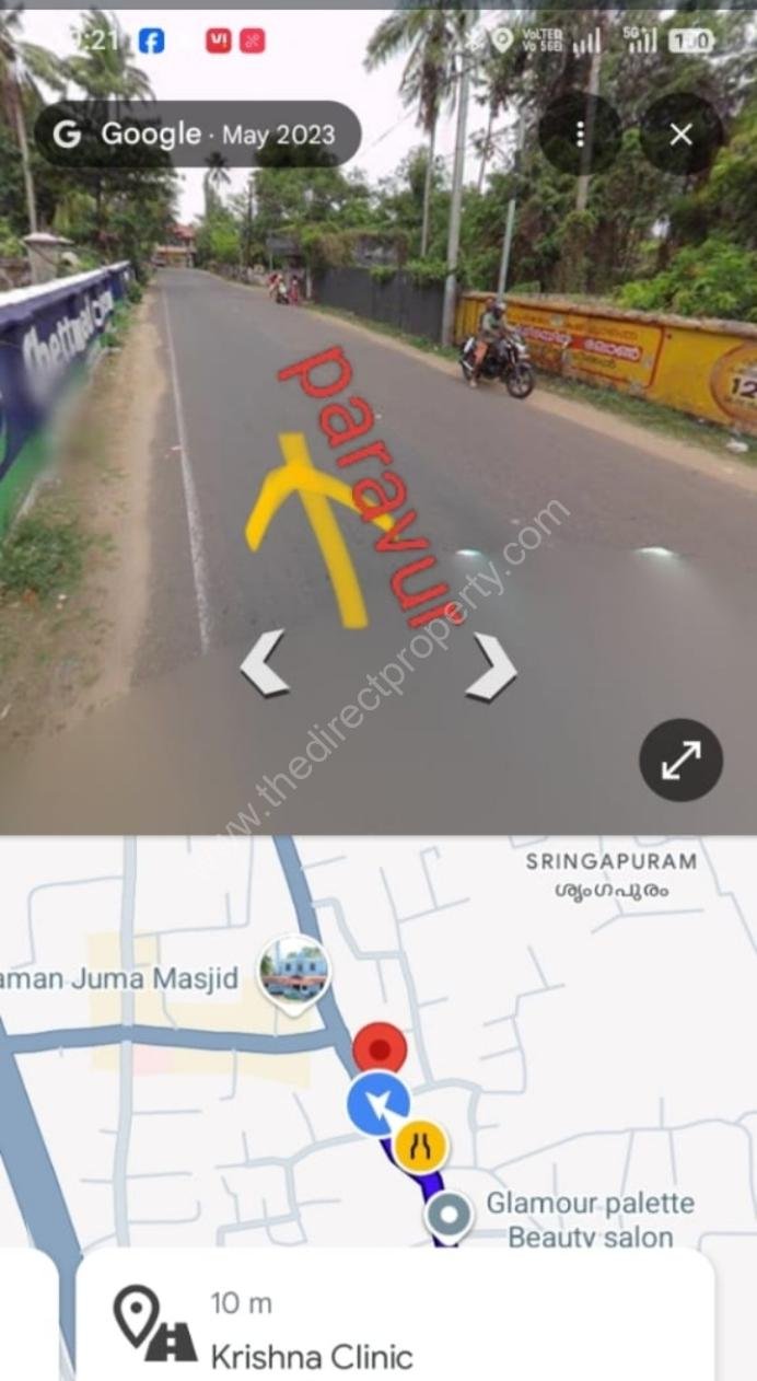 323361 Land with house for sale in Kodungallur