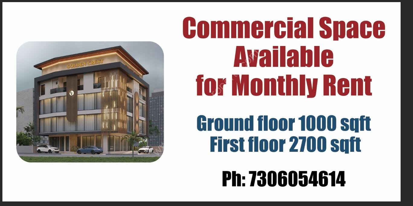 Commercial Space for rent at Edappally