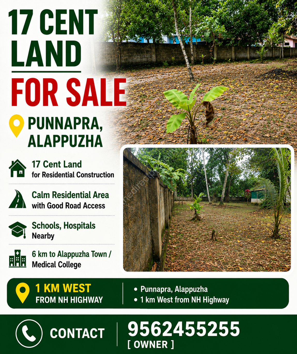 1000400486 land for sale in Punnapra