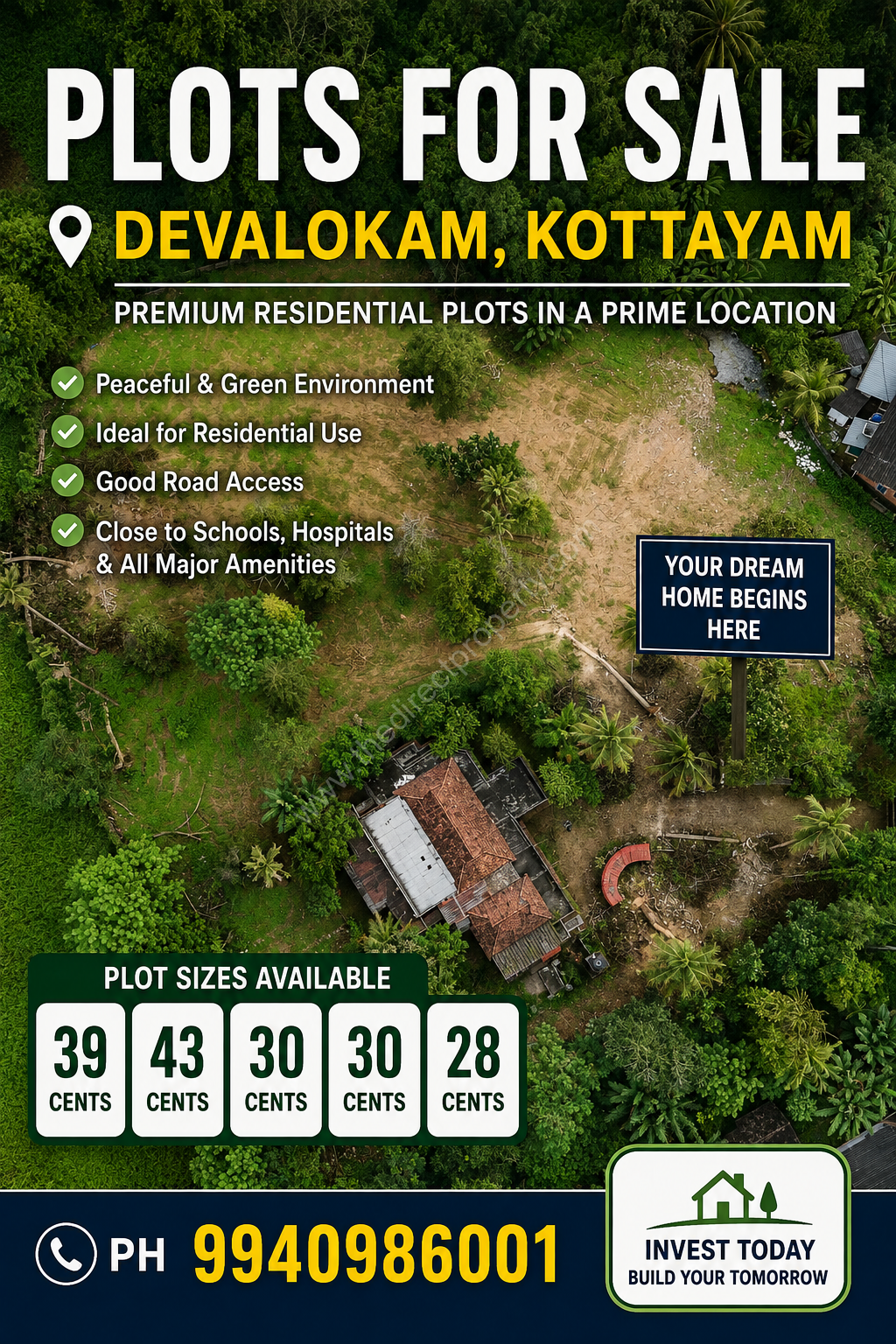 Plot for sale in Devalokam Kottayam